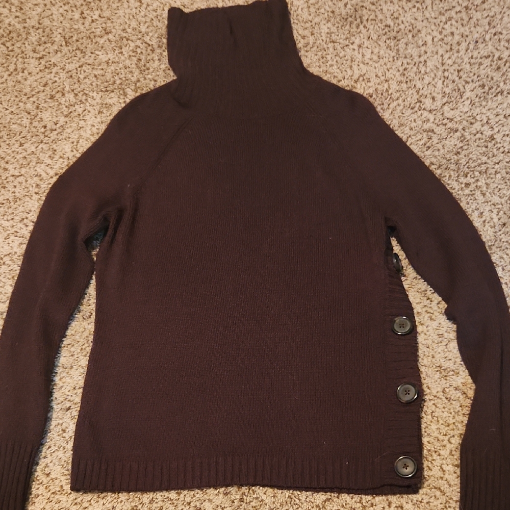 The Limited Deep Brown Knit Turtleneck
